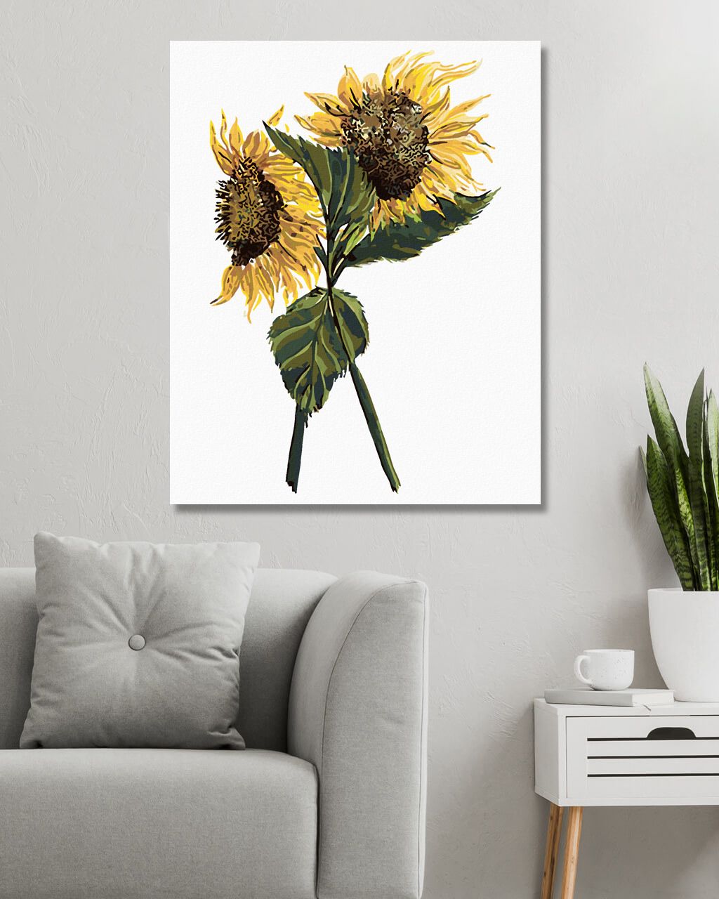 zuty Malování podle čísel - SLUNEČNICE (ALEXANDRIA GILBERT) - Rozměr: 40x50 cm, Rámování: Varianta: vypnuté plátno na rám - obrázek 9