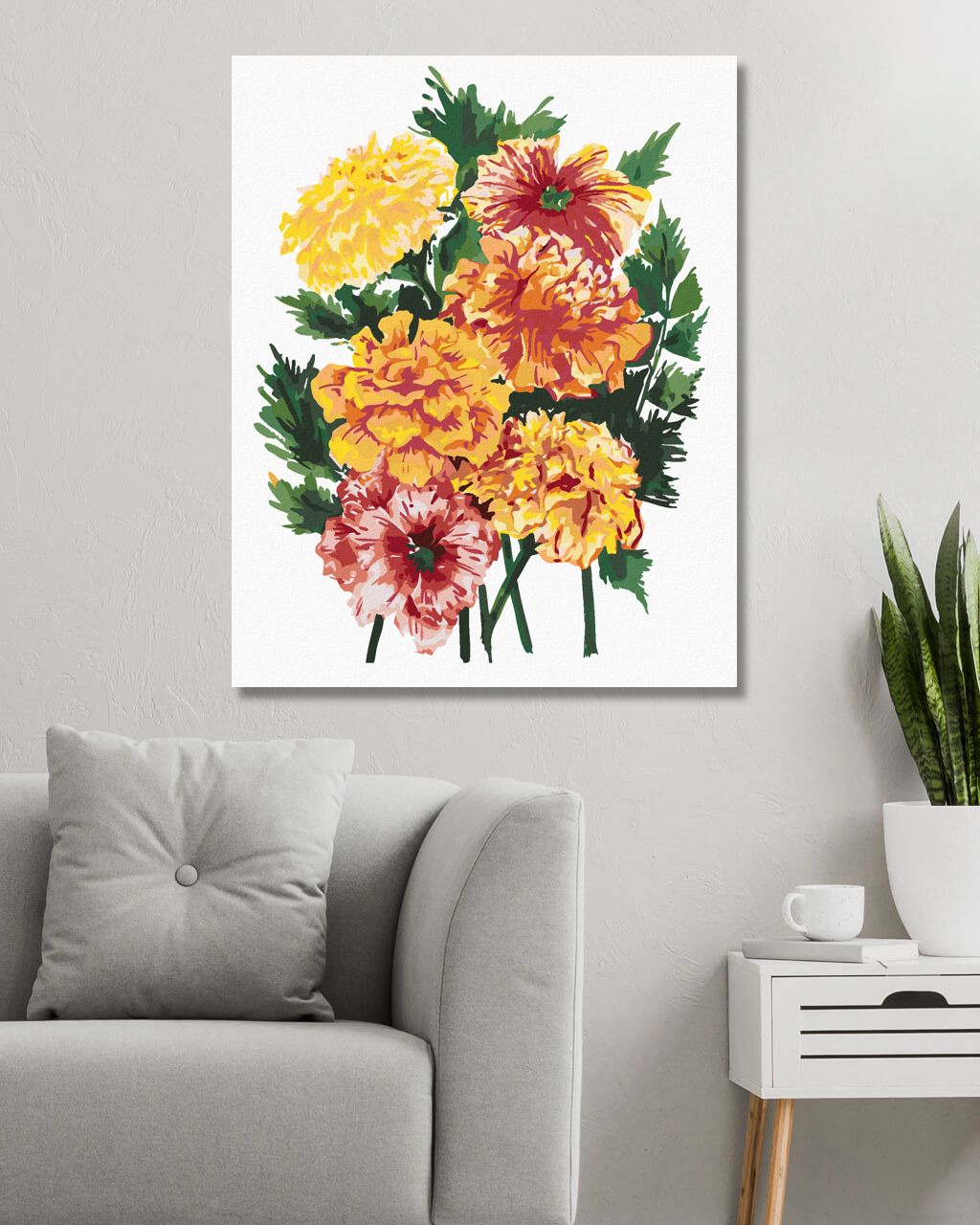zuty Malování podle čísel - KVĚTINA MĚSÍČEK (ALEXANDRIA GILBERT) - Rozměr: 40x50 cm, Rámování: Varianta: bez rámu a bez vypnutí plátna - obrázek 10