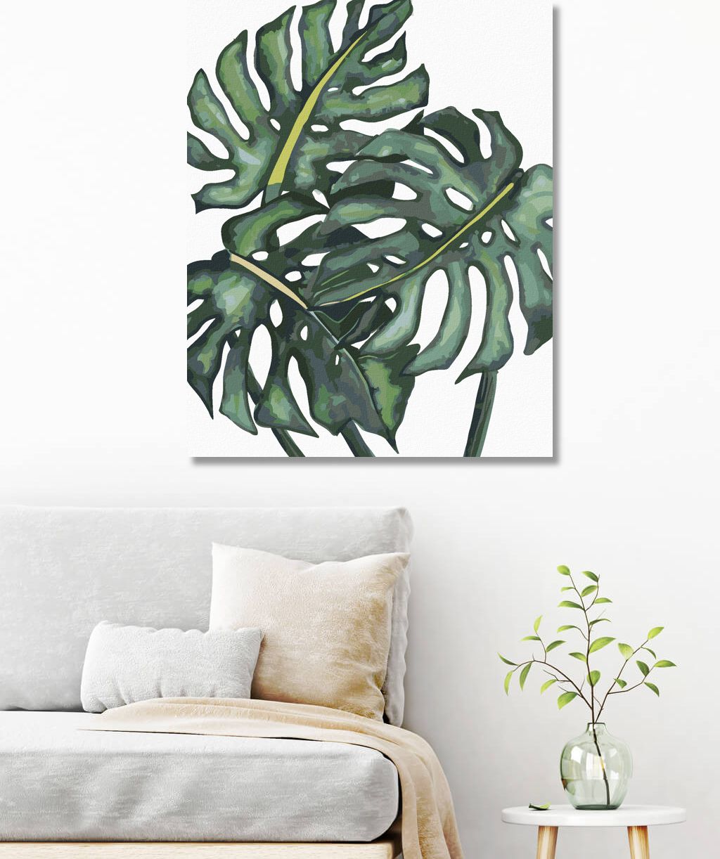 zuty Malování podle čísel - LISTY MONSTERY (ALEXANDRIA GILBERT) - Rozměr: 40x50 cm, Rámování: Varianta: bez rámu a bez vypnutí plátna - obrázek 7