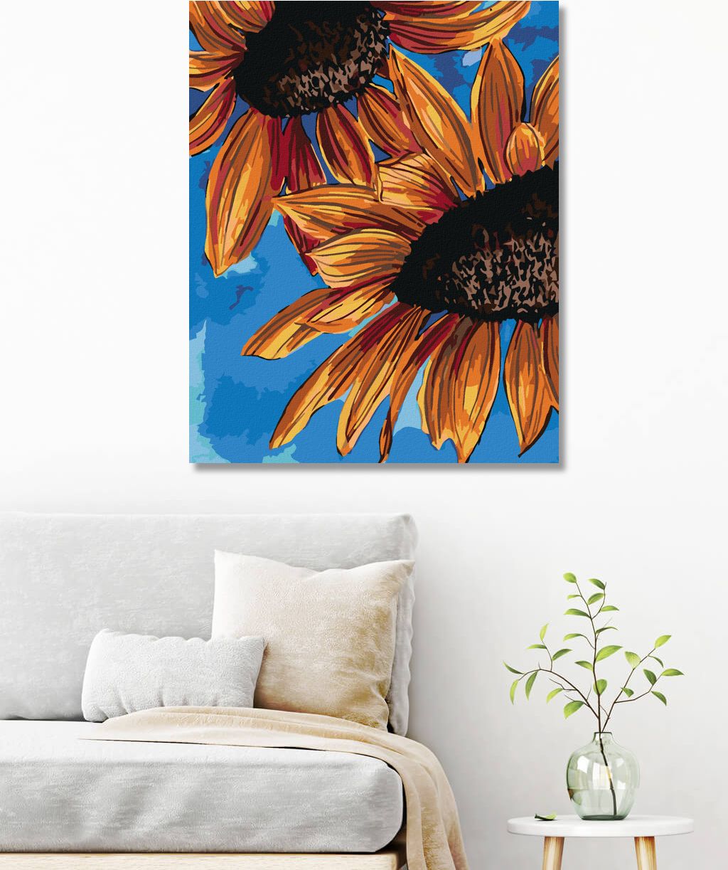 zuty Malování podle čísel - SLUNEČNICE A NEBE (ALEXANDRIA GILBERT) - Rozměr: 40x50 cm, Rámování: Varianta: bez rámu a bez vypnutí plátna - obrázek 10