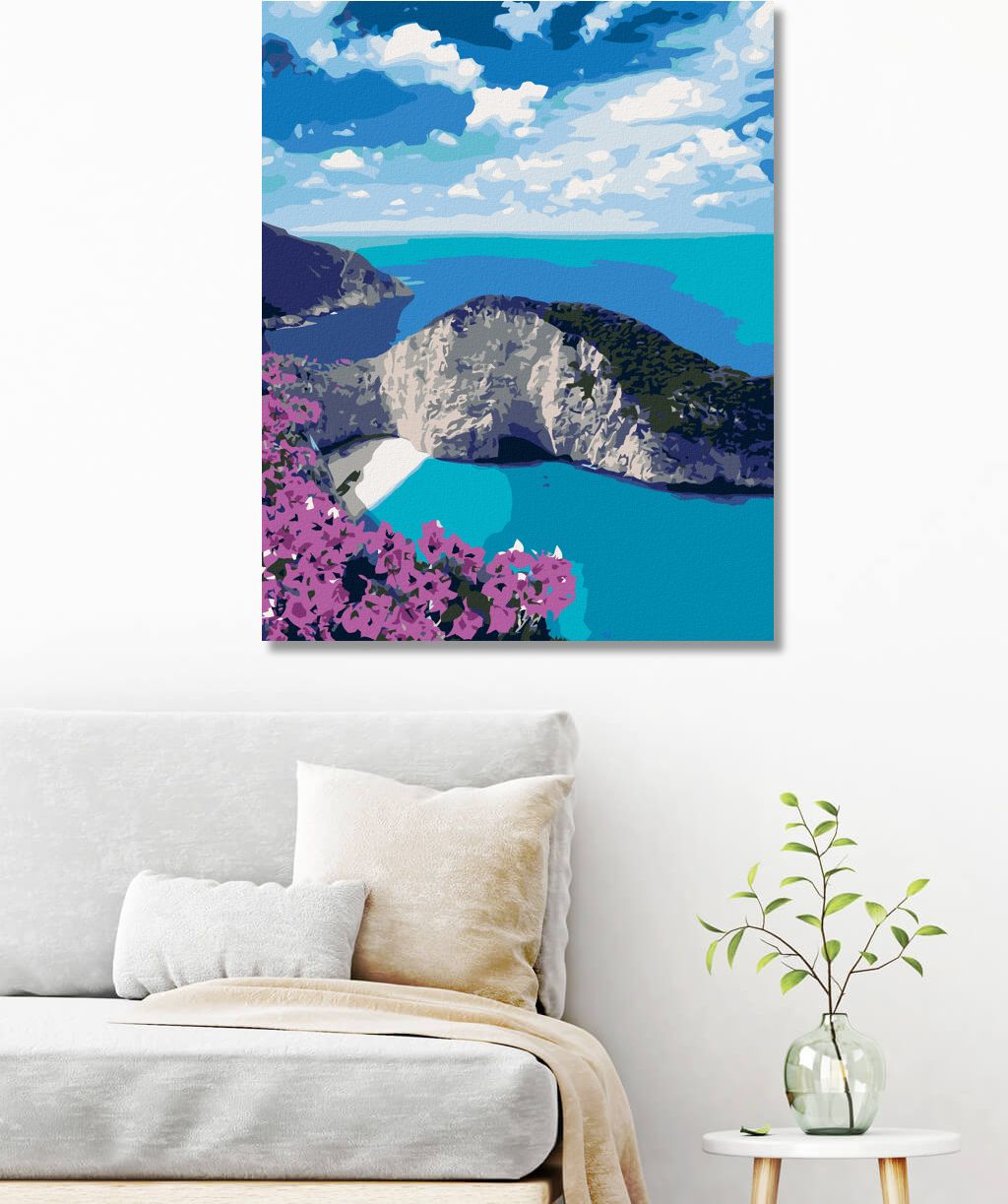 zuty Malování podle čísel - PLÁŽ NAVAGIO - Rozměr: 40x50 cm, Rámování: Varianta: bez rámu a bez vypnutí plátna - obrázek 9