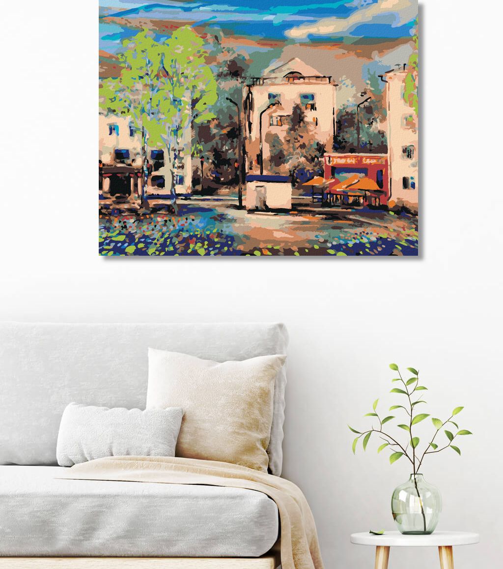 zuty Malování podle čísel - HLAVNÍ ULICE V NOVOSIBIRSKU - Rozměr: 40x50 cm, Rámování: Varianta: bez rámu a bez vypnutí plátna - obrázek 2