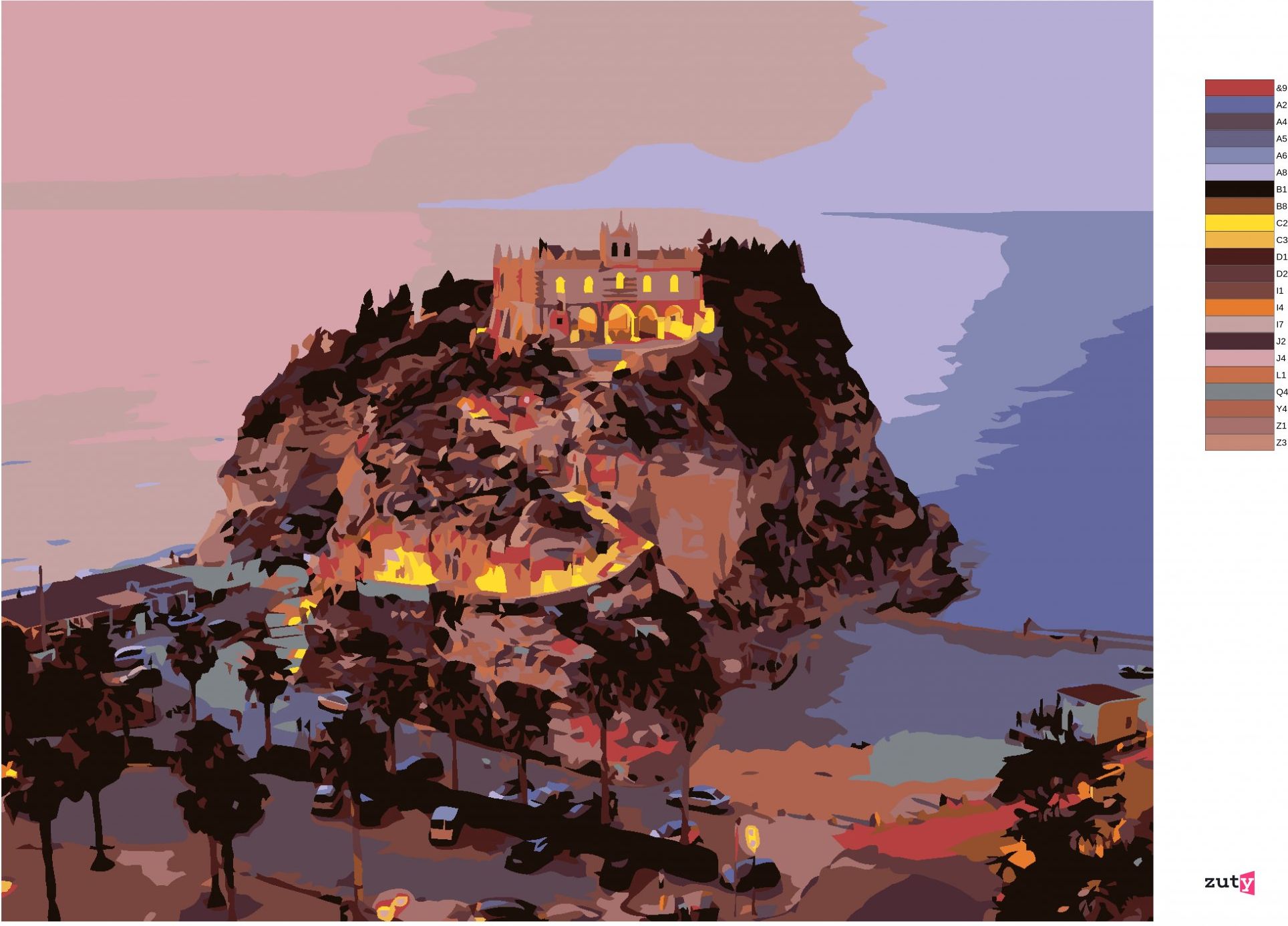 zuty Malování podle čísel - TROPEA - Rozměr: 40x50 cm, Rámování: Varianta: bez rámu a bez vypnutí plátna - obrázek 7