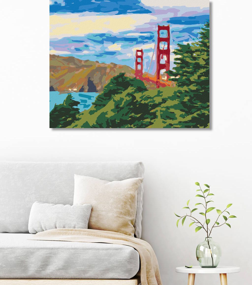 zuty Malování podle čísel - SAN FRANCISCO - Rozměr: 40x50 cm, Rámování: Varianta: vypnuté plátno na rám - obrázek 8