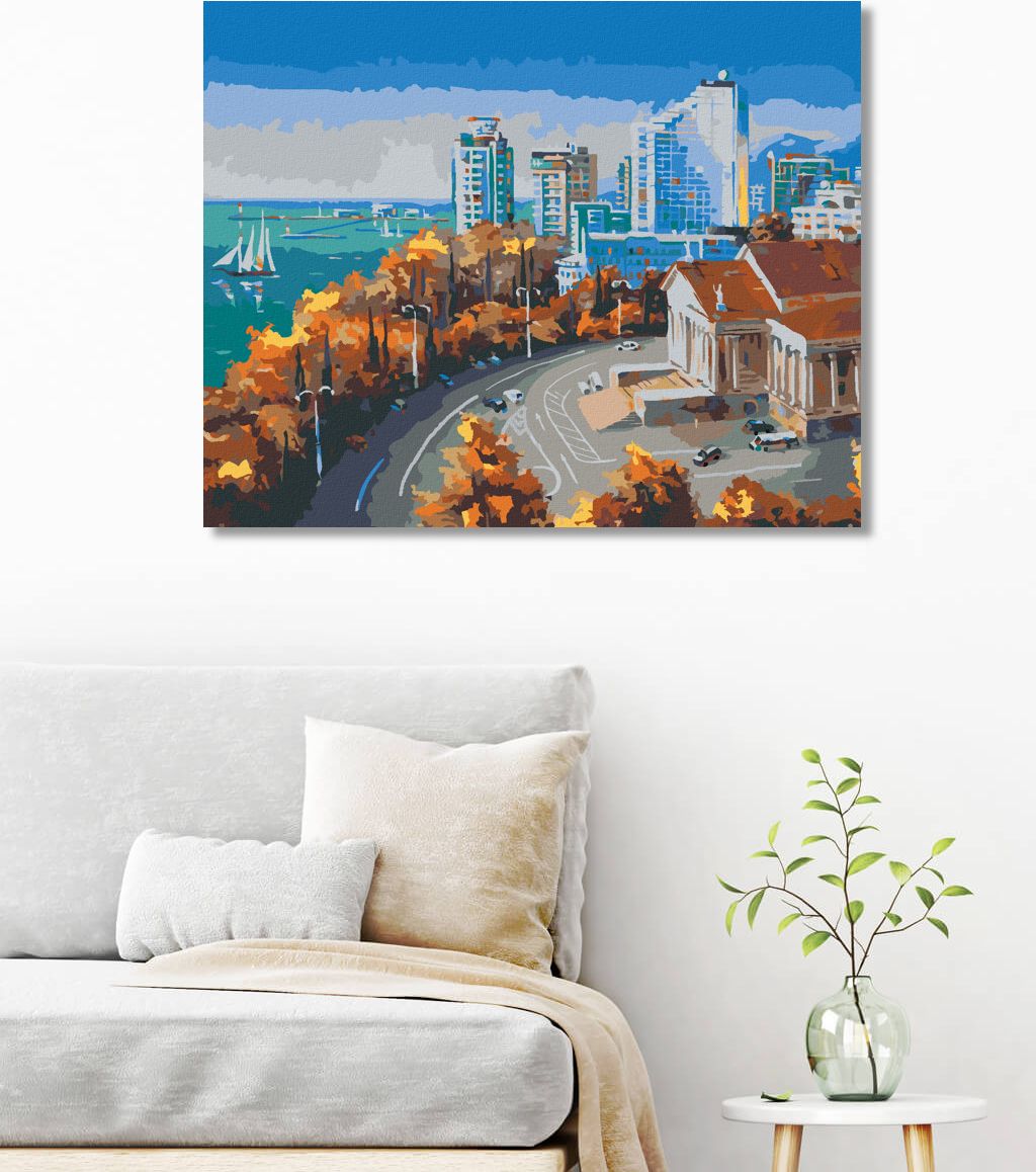 zuty Malování podle čísel - PŘEDMĚSTÍ SOCHI - Rozměr: 40x50 cm, Rámování: Varianta: vypnuté plátno na rám - obrázek 9