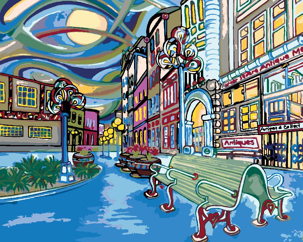 zuty Malování podle čísel - BAREVNÝ SEATTLE - Rozměr: 40x50 cm, Rámování: Varianta: bez rámu a bez vypnutí plátna - obrázek 8