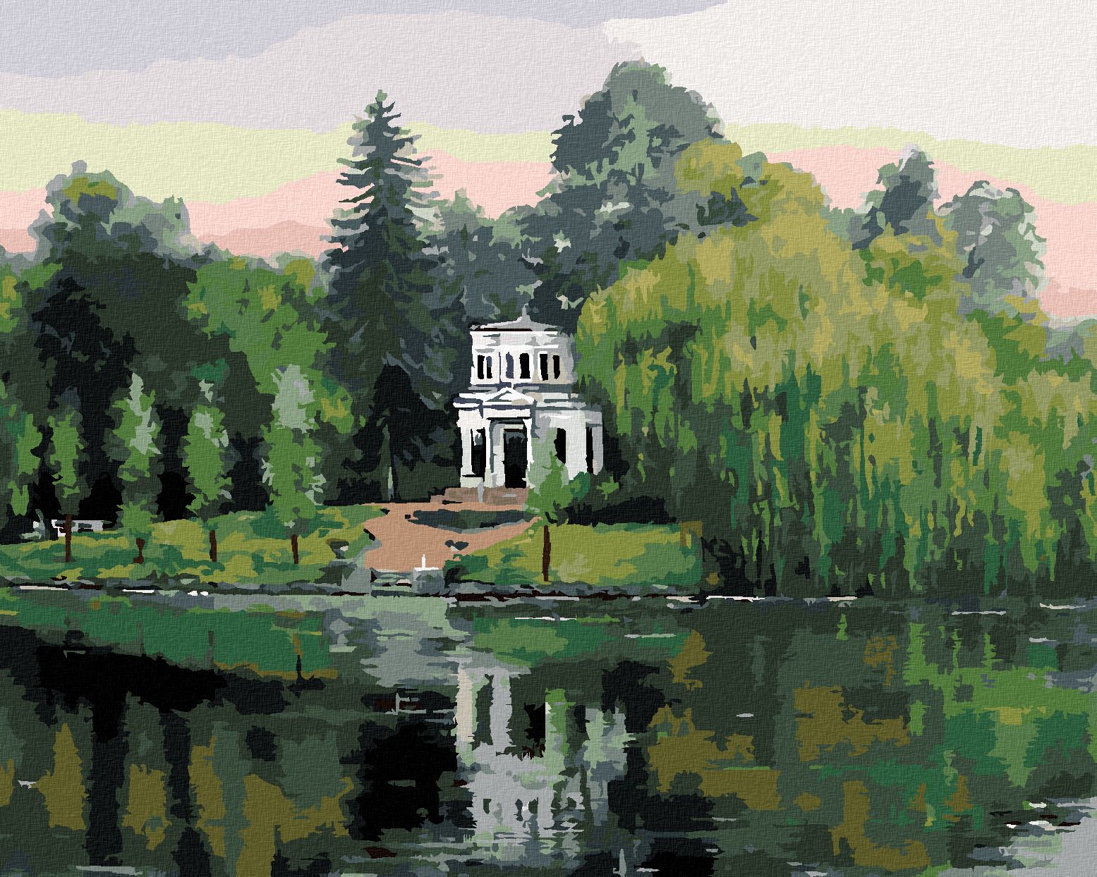 zuty Malování podle čísel - PARK SOFIYIVKA NA UKRAJINĚ - Rozměr: 40x50 cm, Rámování: Varianta: bez rámu a bez vypnutí plátna - obrázek 1
