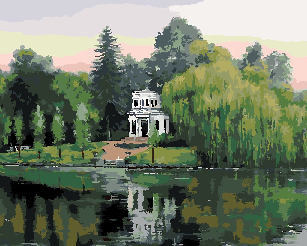 zuty Malování podle čísel - PARK SOFIYIVKA NA UKRAJINĚ - Rozměr: 40x50 cm, Rámování: Varianta: bez rámu a bez vypnutí plátna - obrázek 2