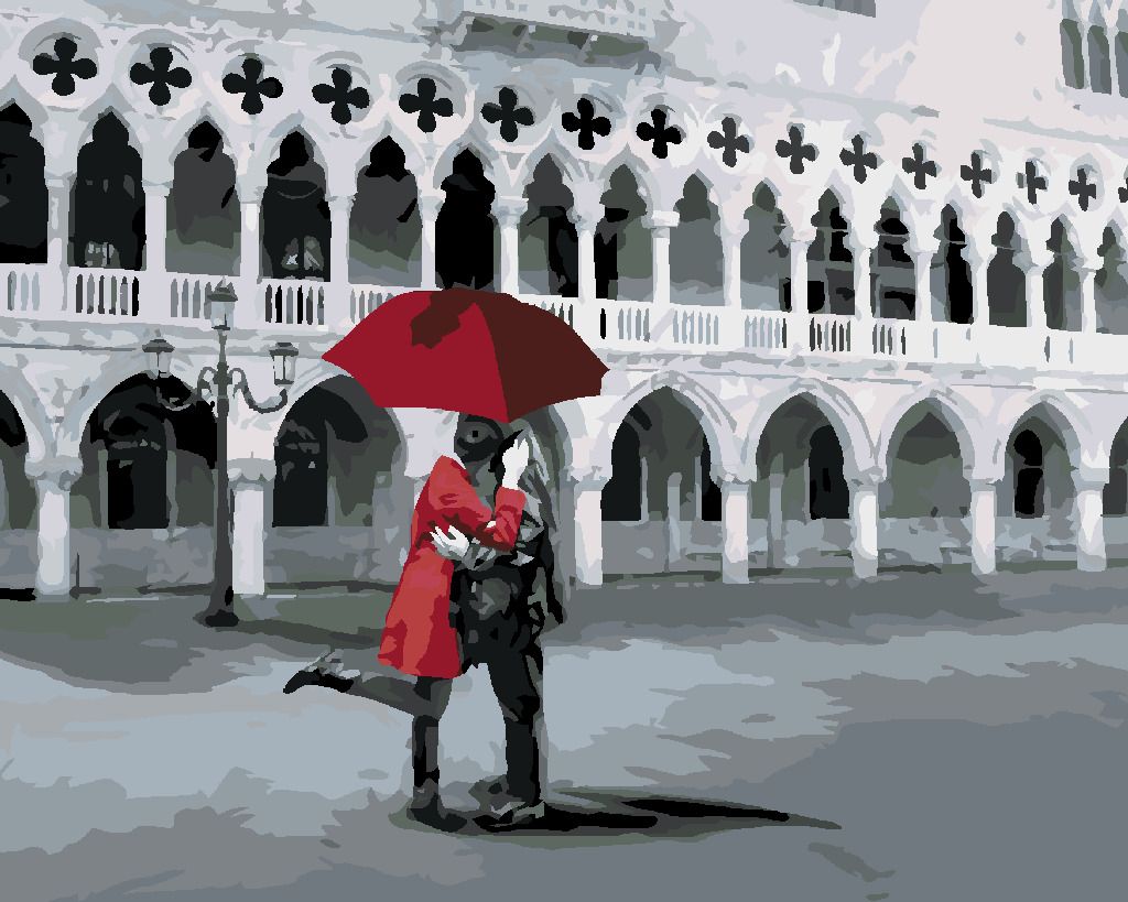 zuty Malování podle čísel - MILENCI V SAN MARCO - Rozměr: 40x50 cm, Rámování: Varianta: vypnuté plátno na rám - obrázek 9