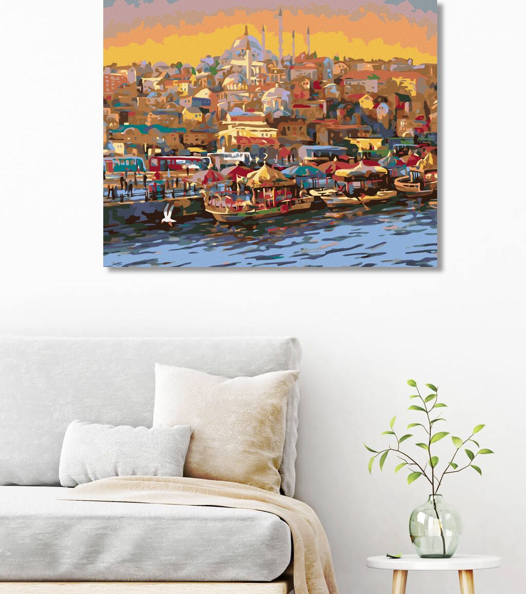 zuty Malování podle čísel - VEČER V ISTANBULU - Rozměr: 40x50 cm, Rámování: Varianta: vypnuté plátno na rám - obrázek 10