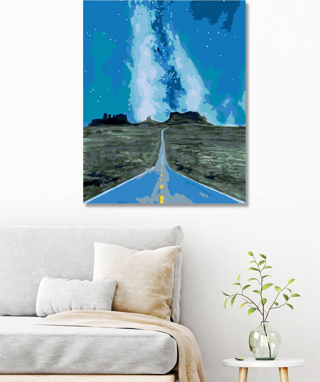 zuty Malování podle čísel - GRAND CANYON S GALAXIÍ - Rozměr: 40x50 cm, Rámování: Varianta: vypnuté plátno na rám - obrázek 5