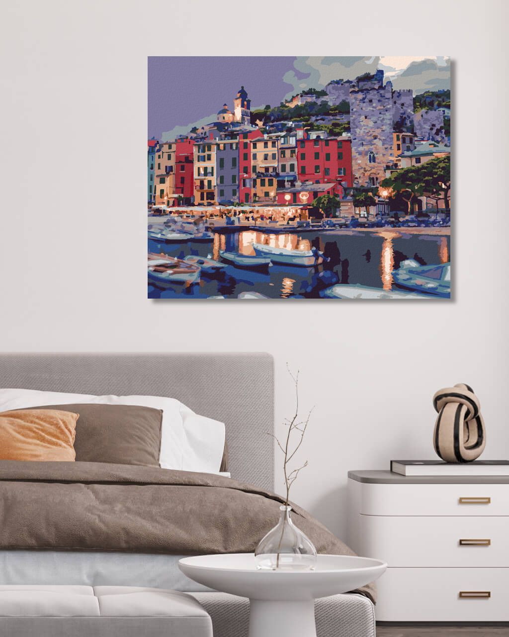 zuty Malování podle čísel - PORTOVENERE V ITÁLII - Rozměr: 40x50 cm, Rámování: Varianta: vypnuté plátno na rám - obrázek 6