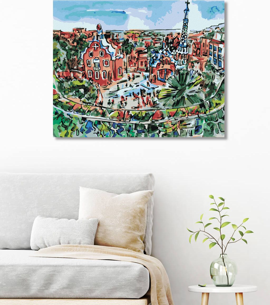 zuty Malování podle čísel - BAREVNÁ BARCELONA - Rozměr: 40x50 cm, Rámování: Varianta: vypnuté plátno na rám - obrázek 10