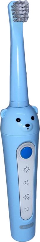 Dudlu Dobíjecí dětský zubní elektrický kartáček TEDDY BEAR - modrý - obrázek 1