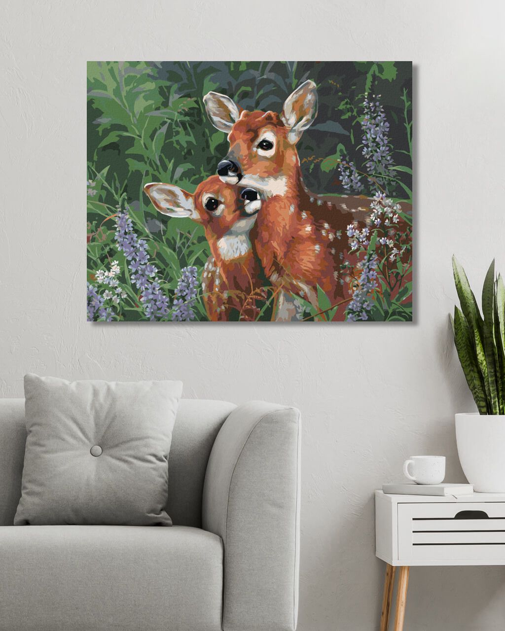 zuty Malování podle čísel - KOLOUCH A KVÍTÍ (ABRAHAM HUNTER) - Rozměr: 40x50 cm, Rámování: Varianta: vypnuté plátno na rám - obrázek 4
