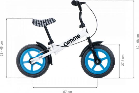GIMME Balanční odrážedlo s brzdou Nemo - modré - obrázek 12