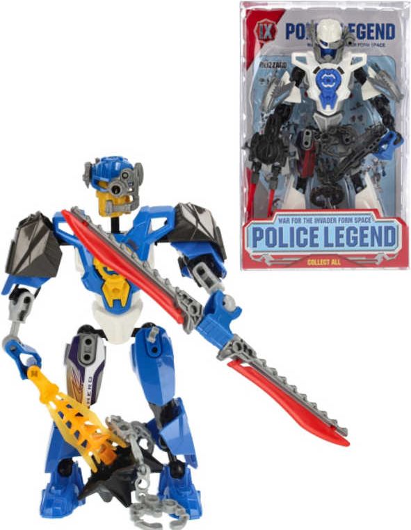 Dudlu Police Legend sestavitelný robot s doplňky různé druhy - obrázek 1