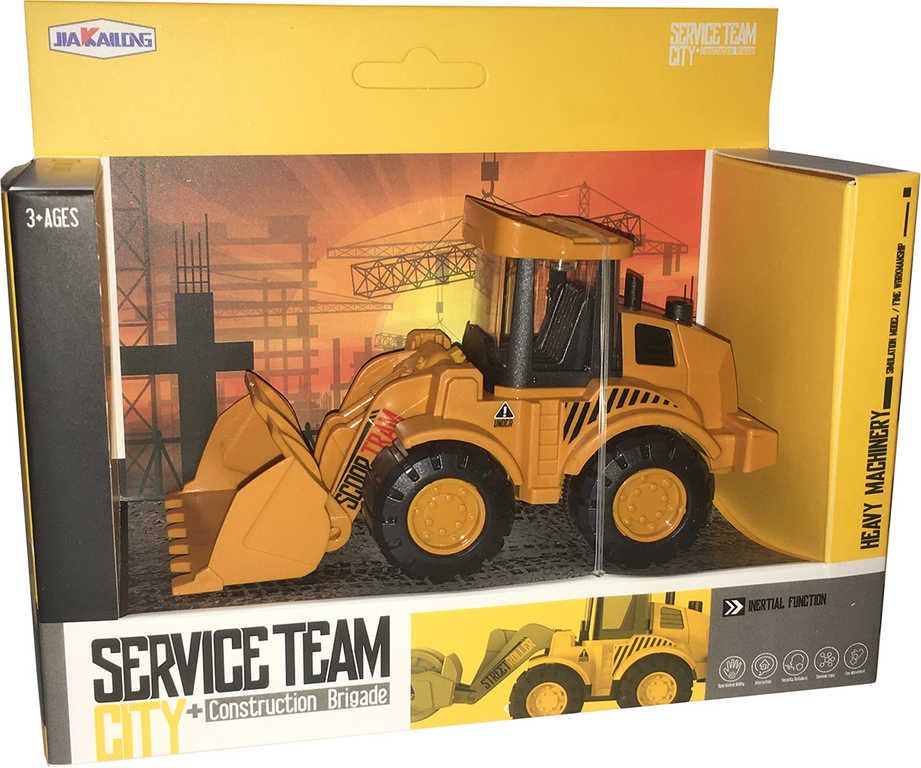 Dudlu Auto Service team stavební stroj zpětný chod 13cm 2 druhy plast - obrázek 2