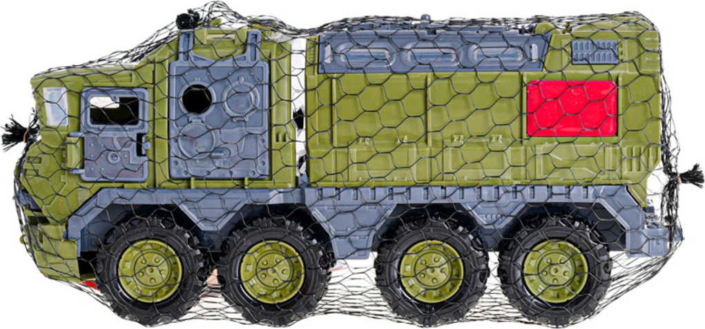 Dudlu Auto vojenské 30cm transportní volný chod plast v síťce - obrázek 2