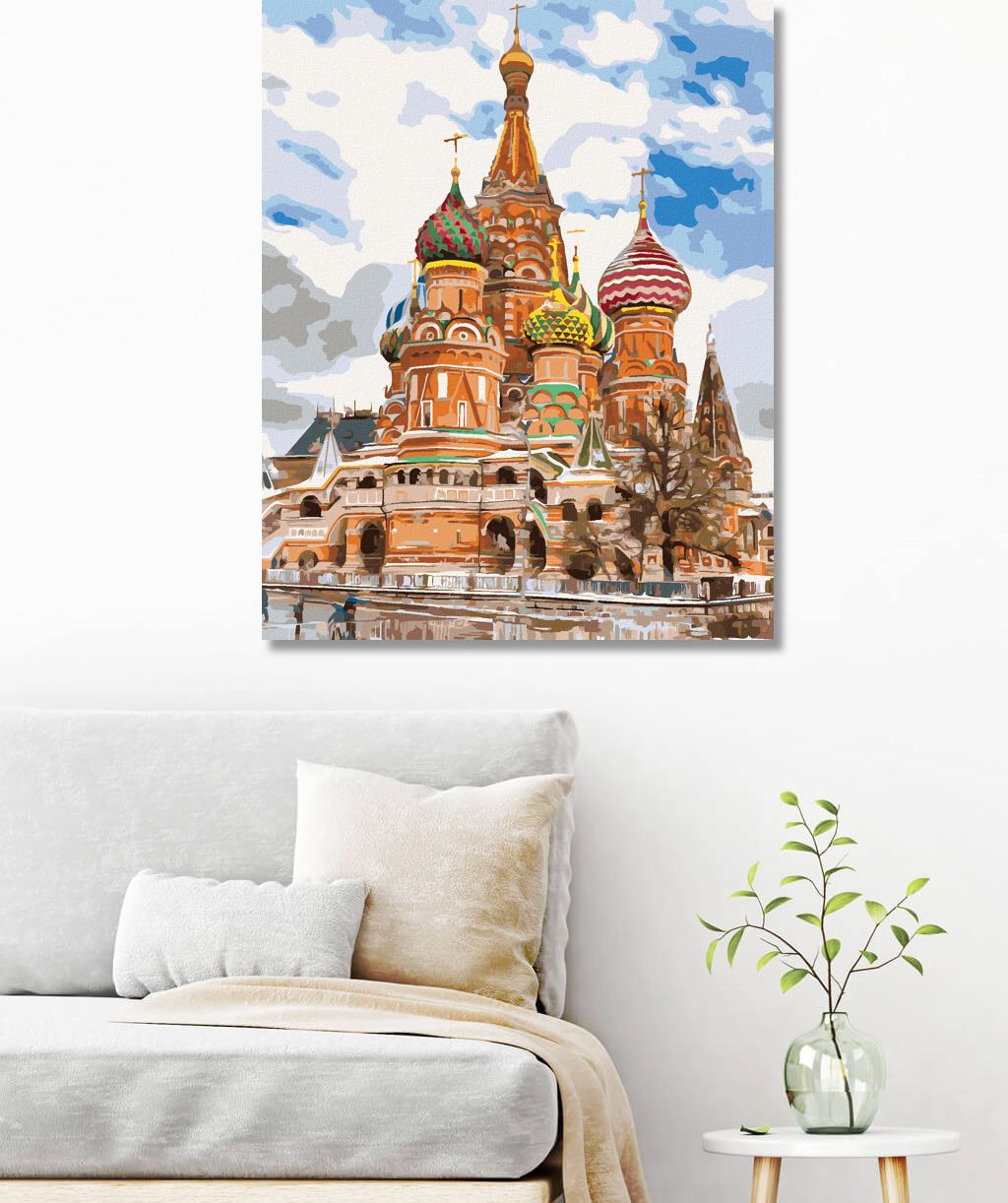 zuty Malování podle čísel - SAINT BASIL'S CATHEDRAL V MOSKVĚ - Rozměr: 40x50 cm, Rámování: Varianta: bez rámu a bez vypnutí plátna - obrázek 9