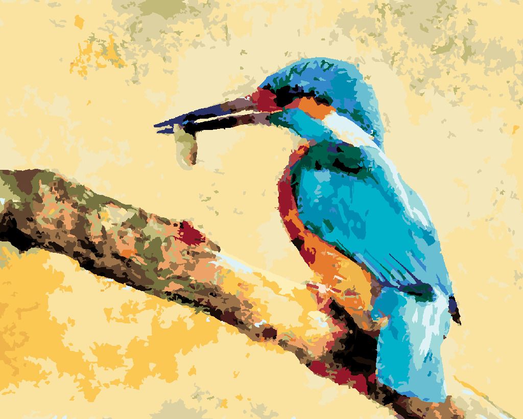 zuty Malování podle čísel - LEDŇÁČEK SE SVOU POTRAVOU - Rozměr: 40x50 cm, Rámování: Varianta: vypnuté plátno na rám - obrázek 6