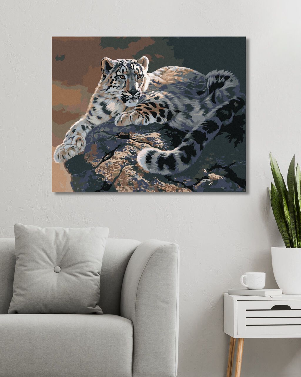 zuty Malování podle čísel - IRBIS HLEDÍCÍ ZE SKÁLY (AL AGNEW) - Rozměr: 40x50 cm, Rámování: Varianta: bez rámu a bez vypnutí plátna - obrázek 7