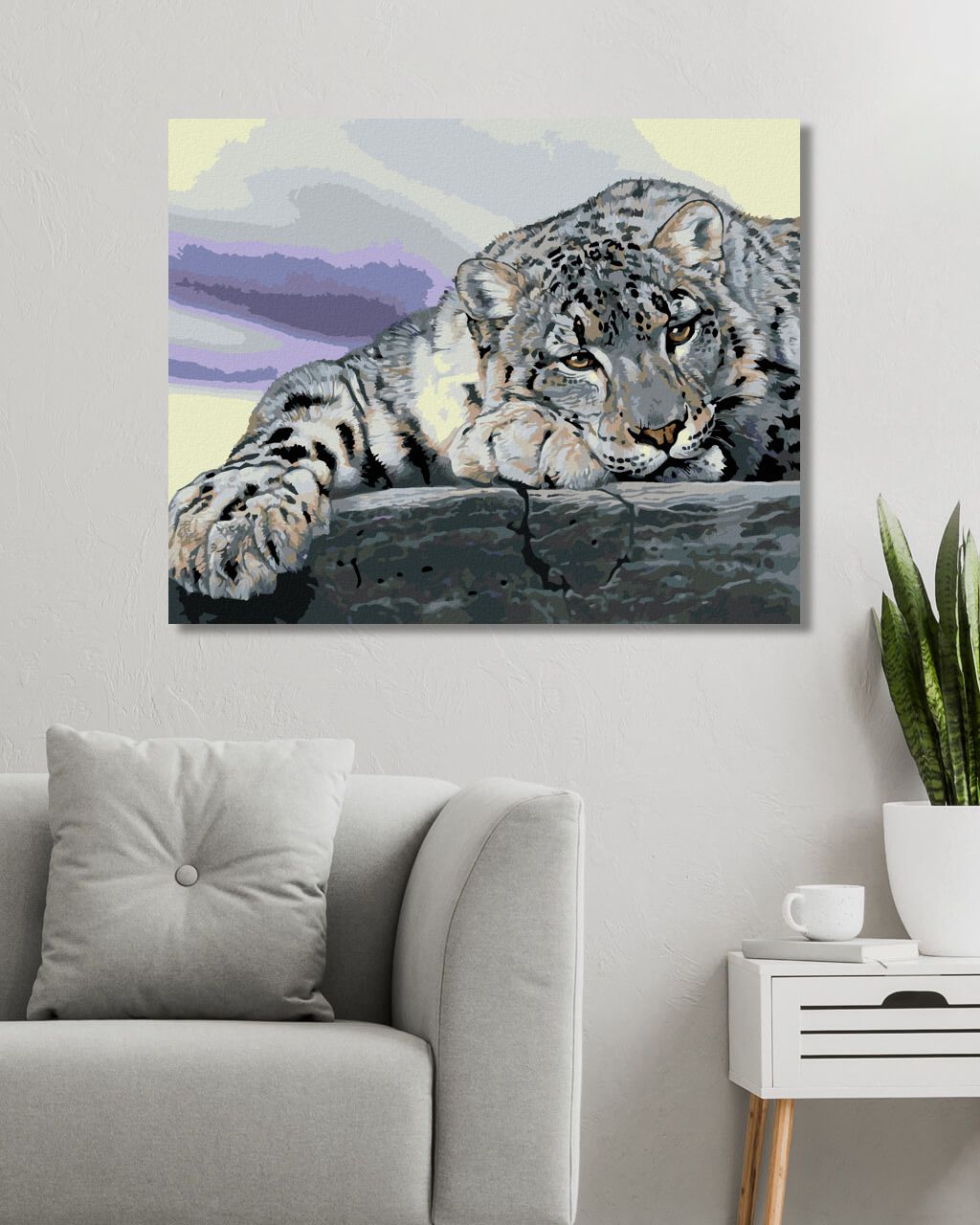 zuty Malování podle čísel - IRBIS LEŽÍCÍ NA SKÁLE (AL AGNEW) - Rozměr: 40x50 cm, Rámování: Varianta: bez rámu a bez vypnutí plátna - obrázek 5