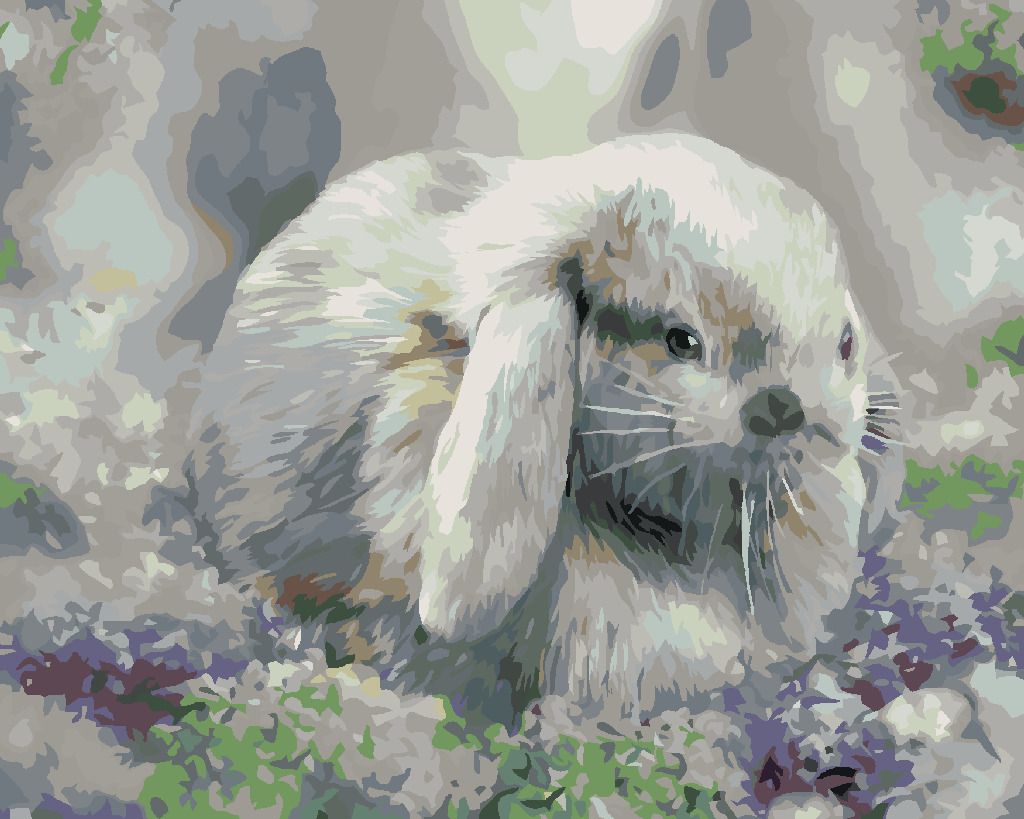 zuty Malování podle čísel – KRÁLÍK V ŠEŘÍKU (CAROL CAVALARIS) - Rozměr: 40x50 cm, Rámování: Varianta: bez rámu a bez vypnutí plátna - obrázek 6