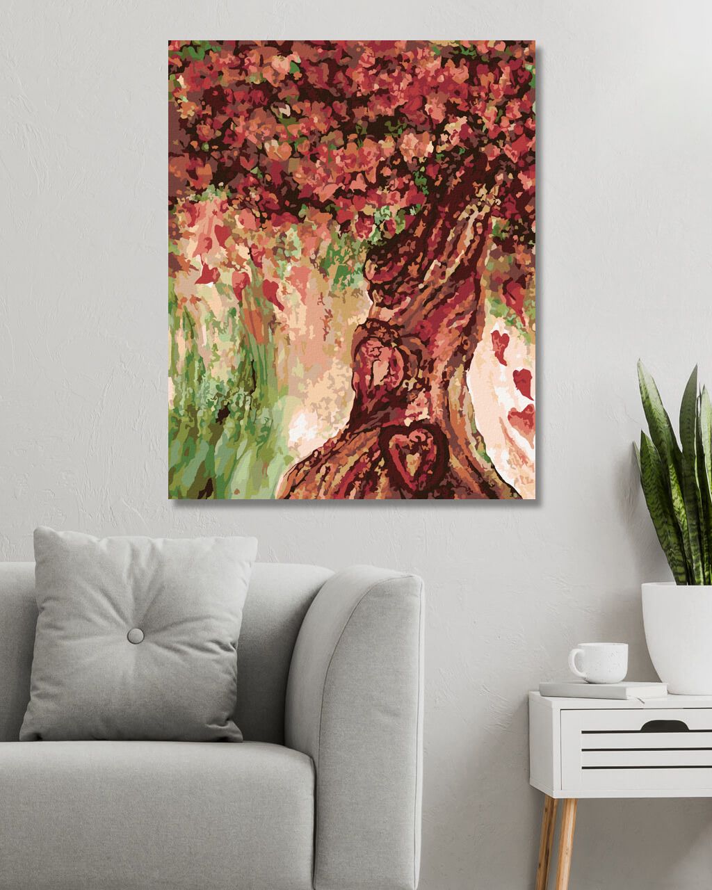 zuty Malování podle čísel - STROM LÁSKY (CAROL CAVALARIS) - Rozměr: 40x50 cm, Rámování: Varianta: vypnuté plátno na rám - obrázek 4