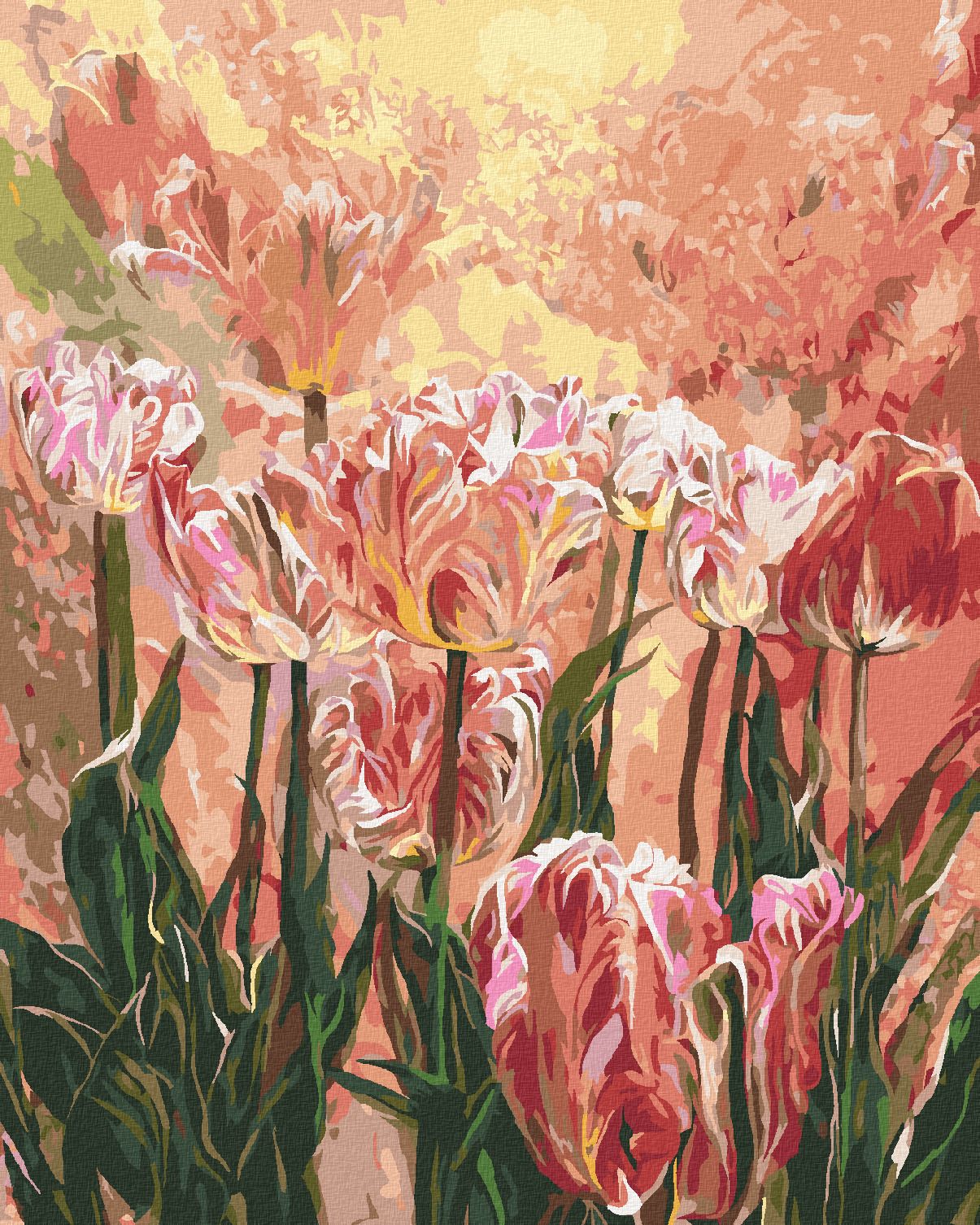 zuty Malování podle čísel - TULIPÁNY (CAROL CAVALARIS) - Rozměr: 40x50 cm, Rámování: Varianta: vypnuté plátno na rám - obrázek 1