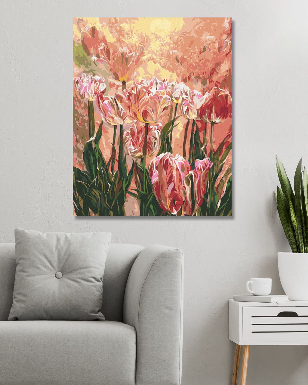 zuty Malování podle čísel - TULIPÁNY (CAROL CAVALARIS) - Rozměr: 40x50 cm, Rámování: Varianta: vypnuté plátno na rám - obrázek 8