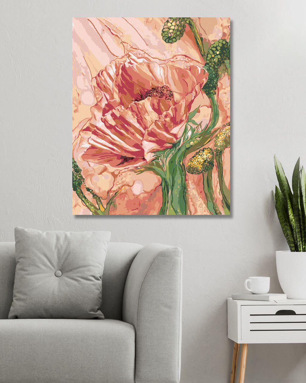 zuty Malování podle čísel - MÁK (CAROL CAVALARIS) - Rozměr: 40x50 cm, Rámování: Varianta: vypnuté plátno na rám - obrázek 10