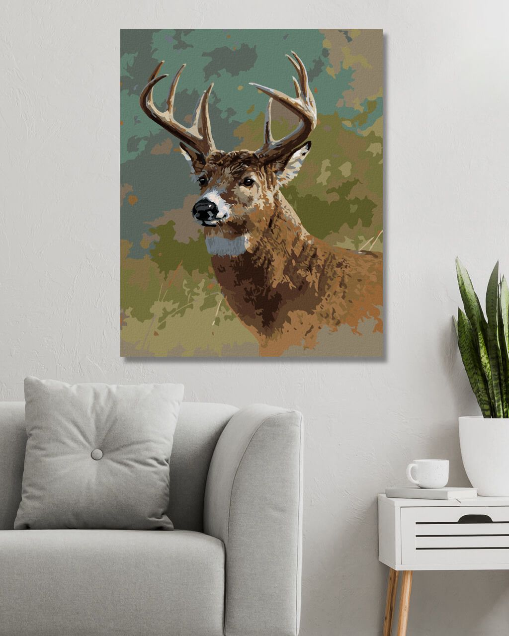 zuty Malování podle čísel - JELEN (JAMES HAUTMAN) - Rozměr: 40x50 cm, Rámování: Varianta: bez rámu a bez vypnutí plátna - obrázek 10