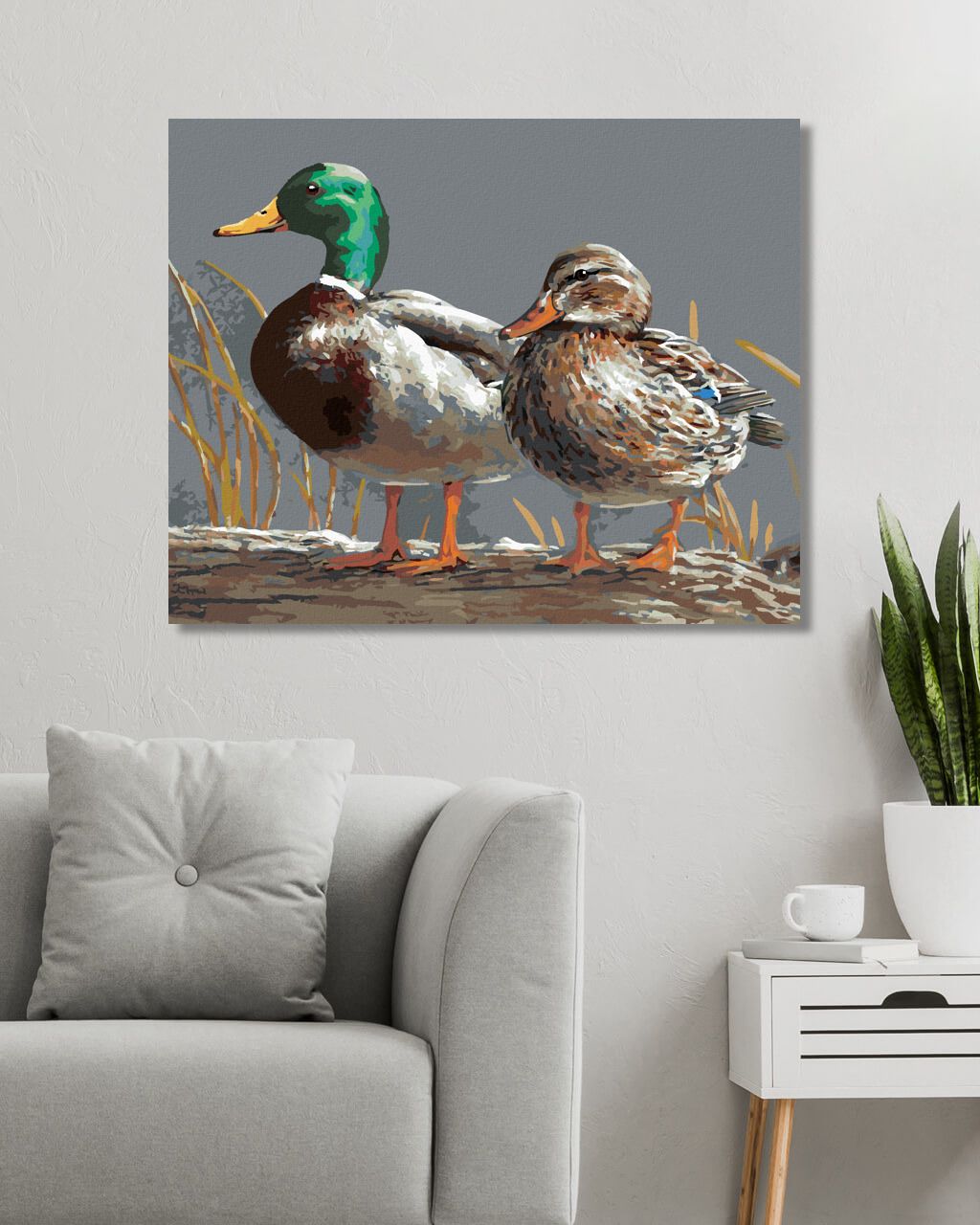 zuty Malování podle čísel - KACHNA (JOE HAUTMAN) - Rozměr: 40x50 cm, Rámování: Varianta: vypnuté plátno na rám - obrázek 9