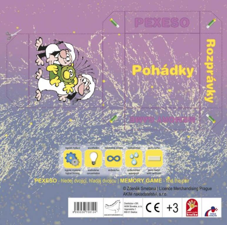 AKIM HRA Pexeso Pohádky Zdeňka Smetany velké kartičky *SPOLEČENSKÉ HRY* - obrázek 2