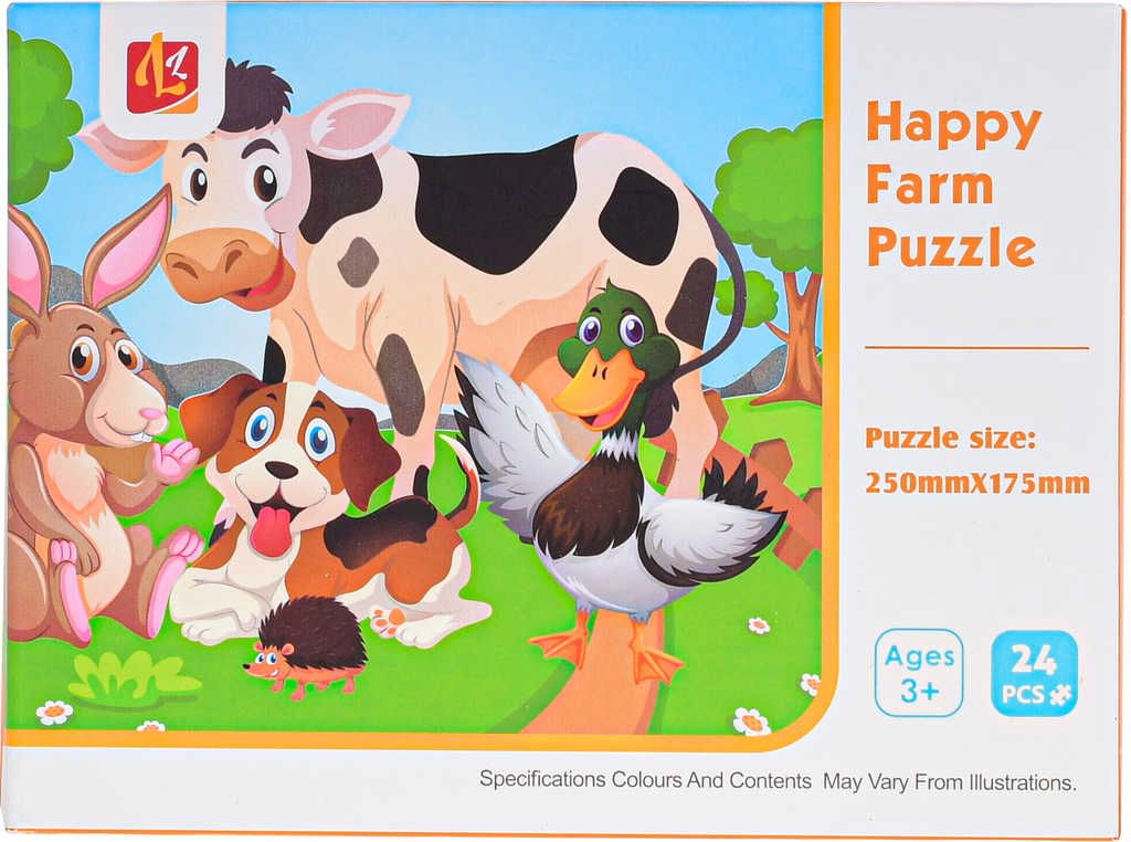 Dudlu PUZZLE Zvířátka 24 dílků 25x18cm skládačka v krabici - obrázek 2