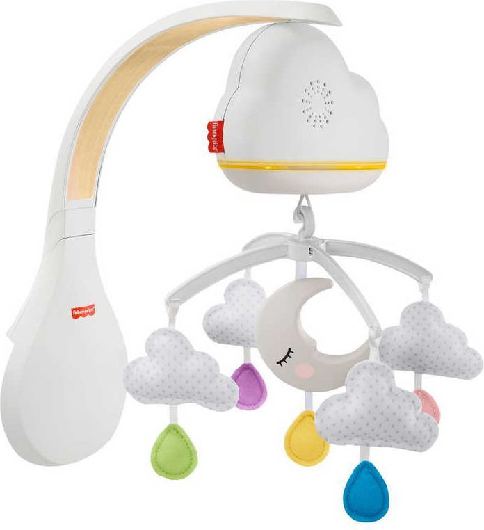 FISHER PRICE Baby kolotoč usínáček s mráčky na baterie Světlo Zvuk pro miminko - obrázek 1