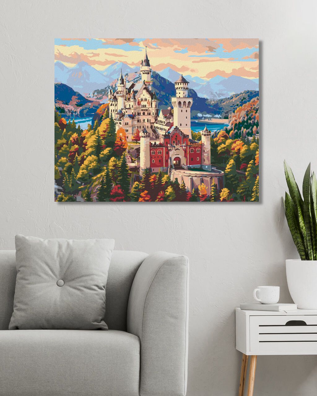 zuty Malování podle čísel - HRAD V HORÁCH (IMAGE WORLD-RC) - Rozměr: 40x50 cm, Rámování: Varianta: bez rámu a bez vypnutí plátna - obrázek 10