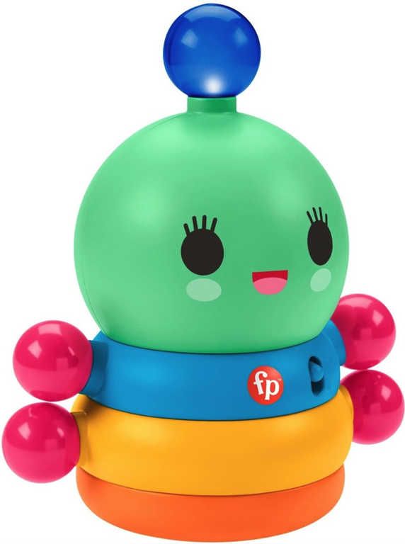 FISHER PRICE Baby tančící žížala na baterie pro miminko Světlo Zvuk - obrázek 2