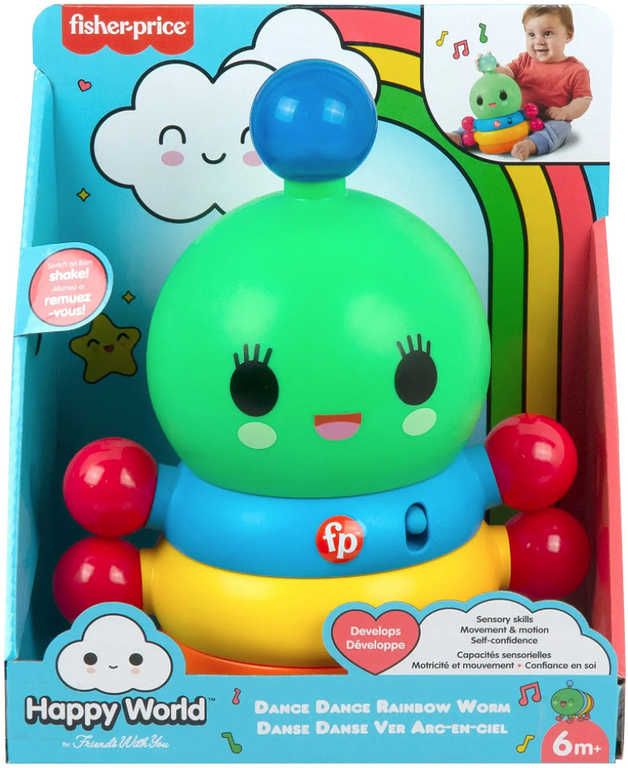 FISHER PRICE Baby tančící žížala na baterie pro miminko Světlo Zvuk - obrázek 4