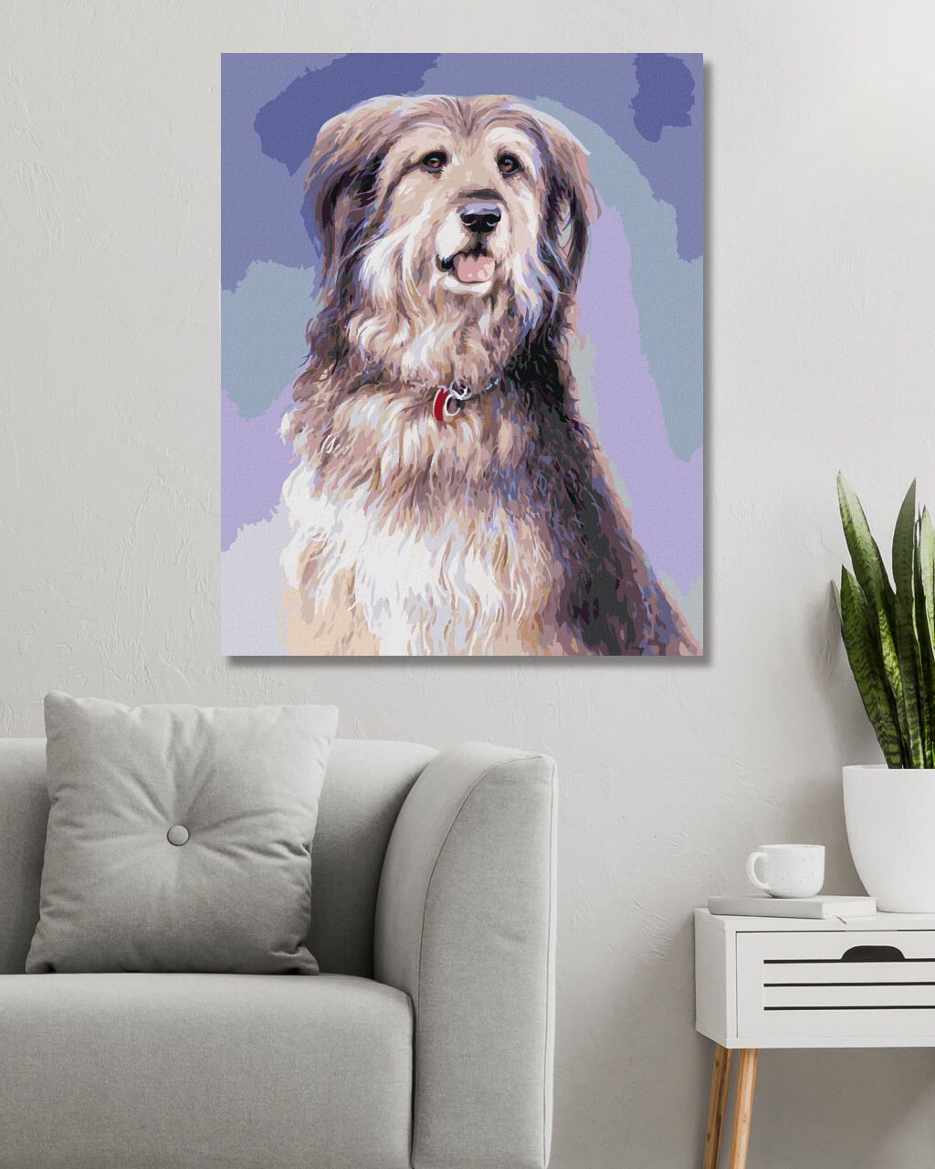 zuty Malování podle čísel – DLOUHOSRSTÝ PES (JIM KILLEN) - Rozměr: 40x50 cm, Rámování: Varianta: bez rámu a bez vypnutí plátna - obrázek 10