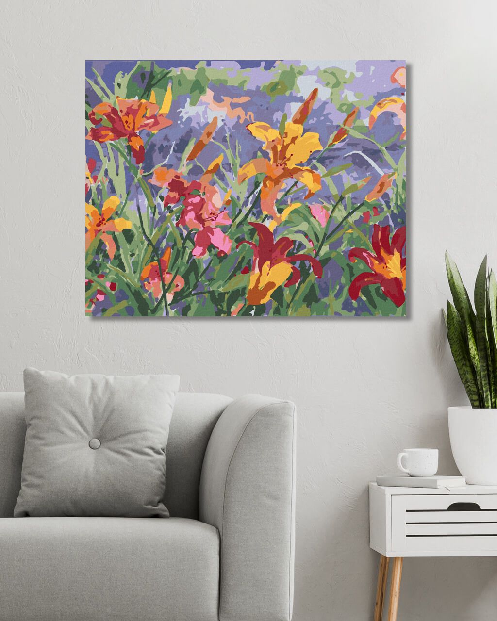 zuty Malování podle čísel – LILIE (JUDY BUSWELL) - Rozměr: 40x50 cm, Rámování: Varianta: vypnuté plátno na rám - obrázek 9