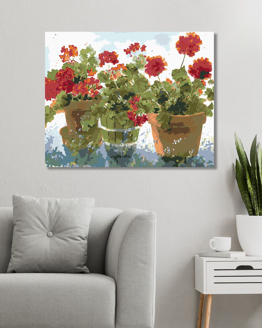 zuty Malování podle čísel – ČERVENÉ MUŠKÁTY (JUDY BUSWELL) - Rozměr: 40x50 cm, Rámování: Varianta: vypnuté plátno na rám - obrázek 3