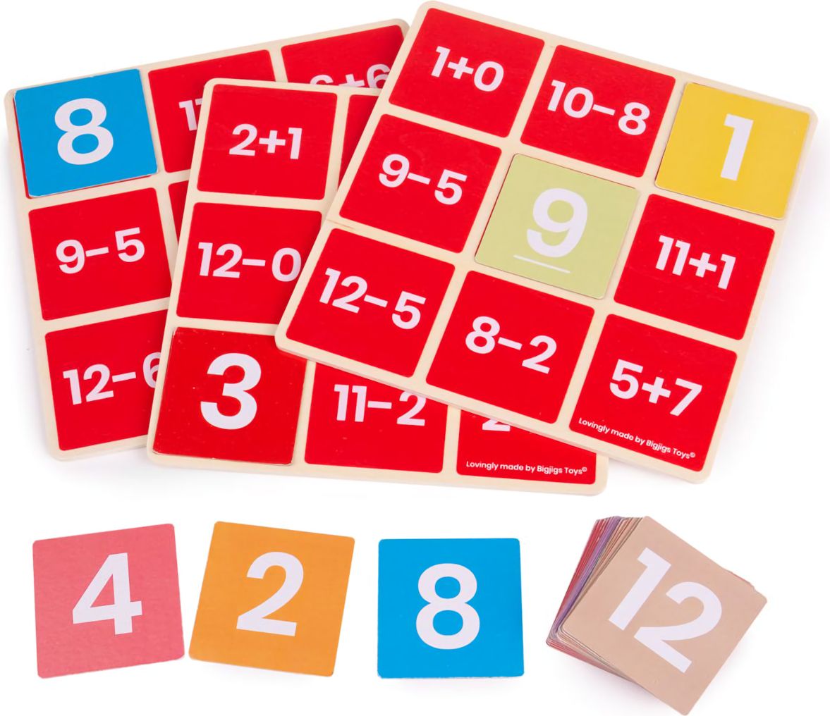 Bigjigs Toys Matematické bingo Sčítání a odčítání - obrázek 1