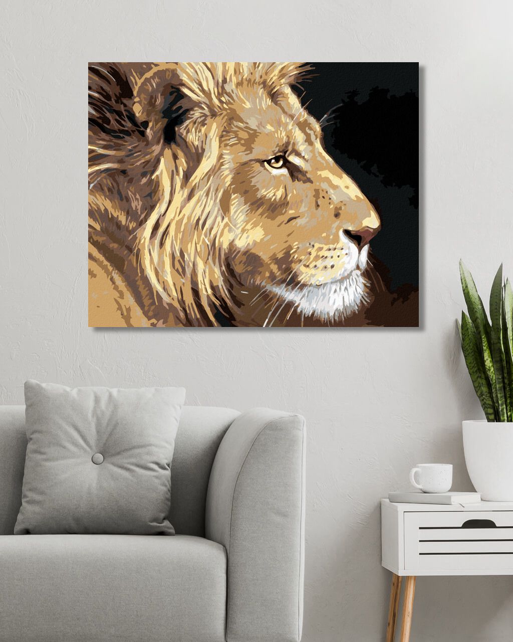 zuty Malování podle čísel – LEV (VICTORIA SCHULTZ) - Rozměr: 40x50 cm, Rámování: Varianta: bez rámu a bez vypnutí plátna - obrázek 8