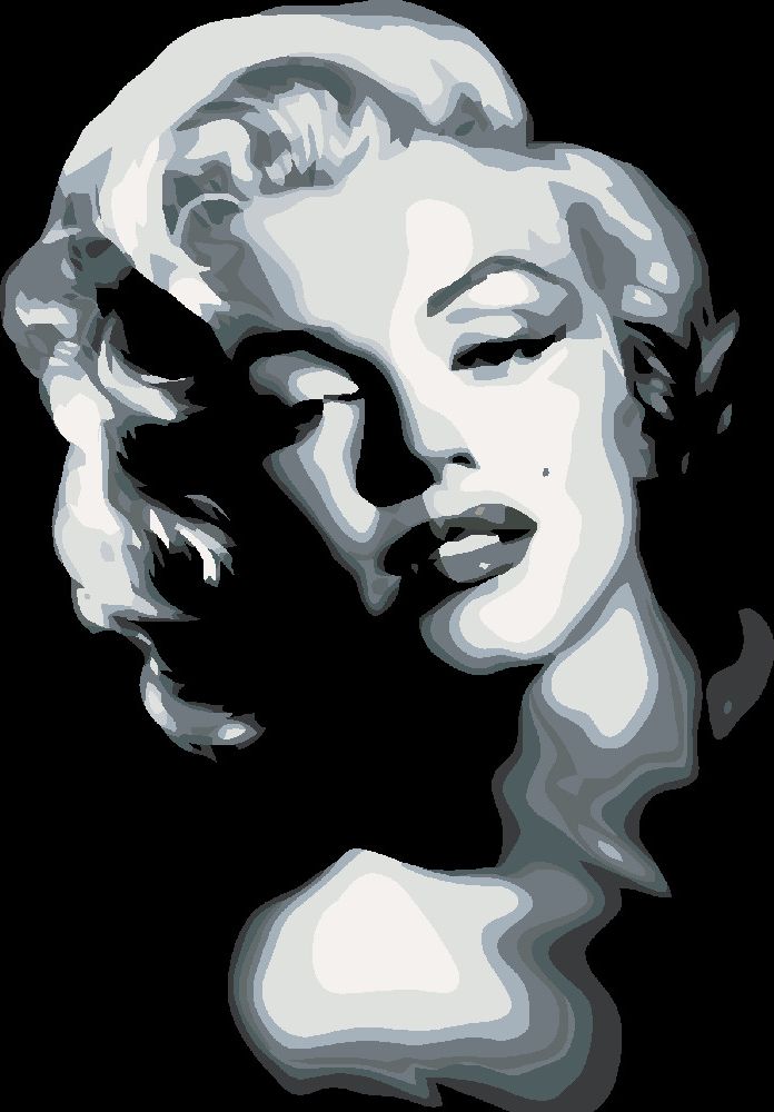 zuty Malování podle čísel - ČERNOBÍLÁ MARILYN - Rozměr: 40x50 cm, Rámování: Varianta: vypnuté plátno na rám - obrázek 18