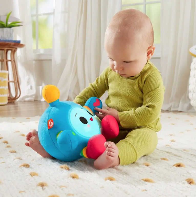 FISHER PRICE Baby Happy World Brouček na baterie Světlo Zvuk pro miminko - obrázek 2