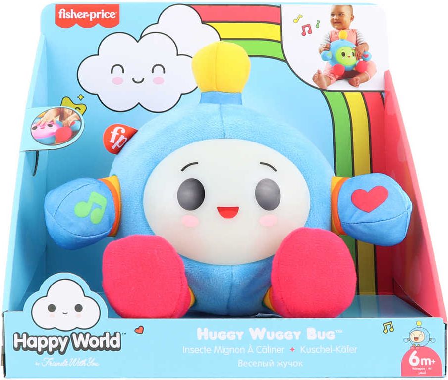 FISHER PRICE Baby Happy World Brouček na baterie Světlo Zvuk pro miminko - obrázek 4