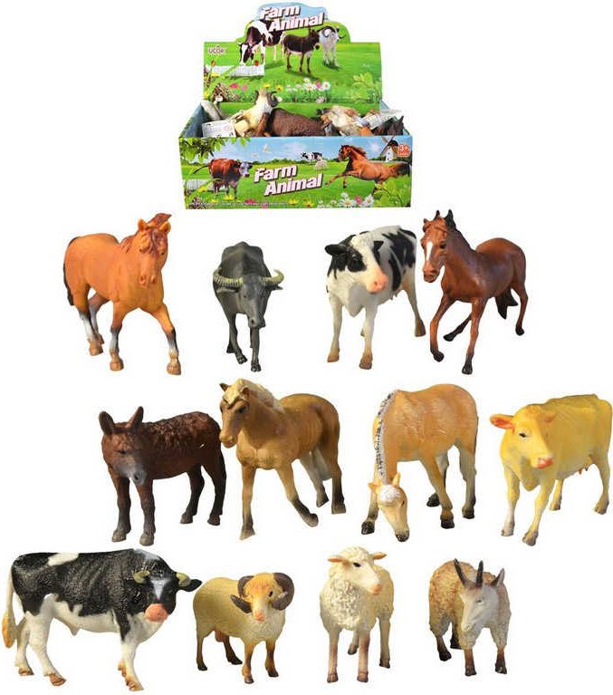 Dudlu Zvířata domácí farma 13cm plastové figurky zvířátka různé druhy - obrázek 1