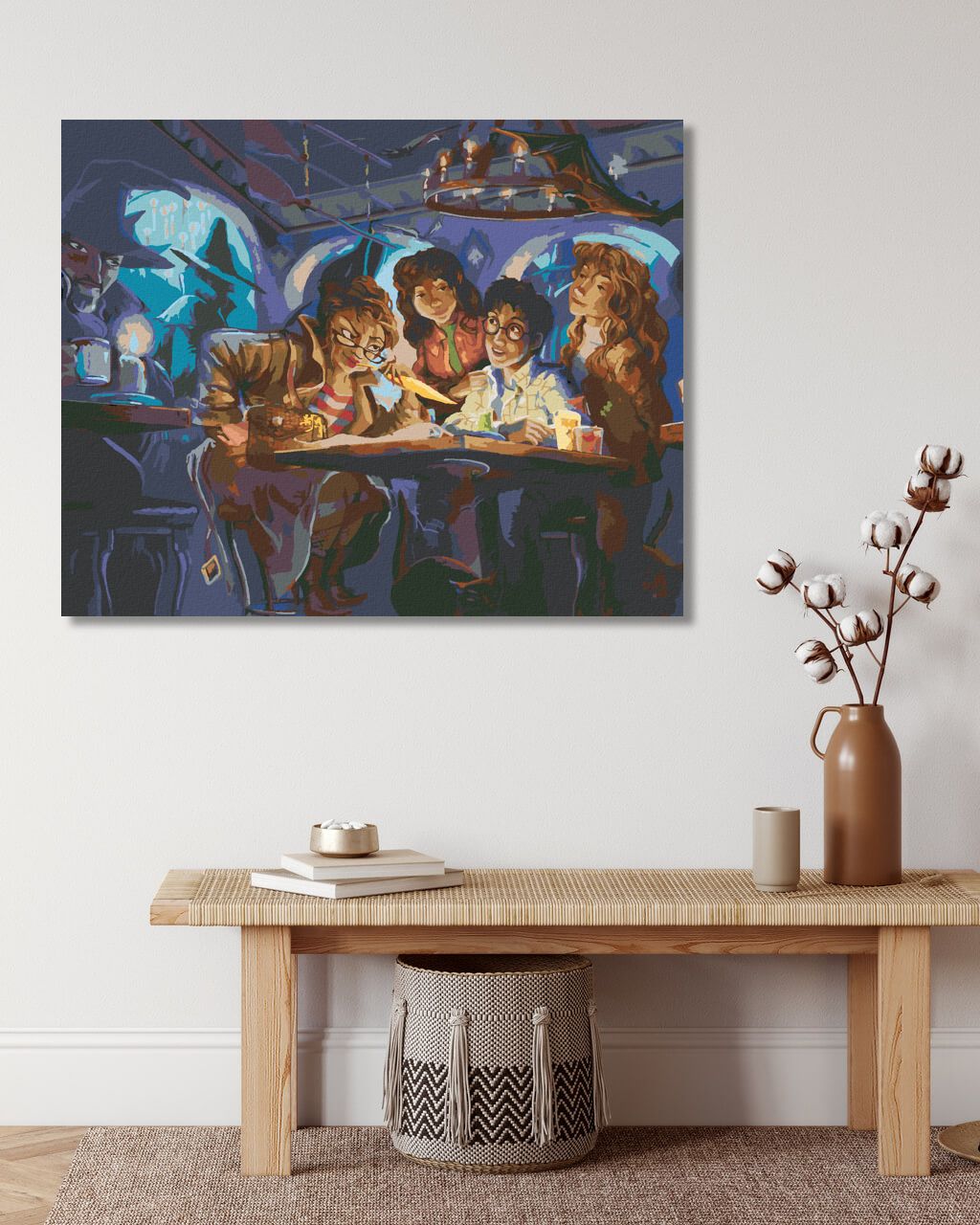 zuty Malování podle čísel - ROZHOVOR S HARRYM (HARRY POTTER) - Rozměr: 40x50 cm, Rámování: Varianta: vypnuté plátno na rám - obrázek 7